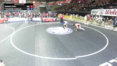 132 lbs Cons. Rd Of 32 - Derrick Fang, Portola High School Wrestling vs Raymond Carbajal, Santa Fe High School Wrestling