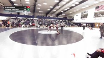 141 lbs Semifinal - Andrew Loniewski, Muhlenberg vs Ryan Kozdra, Springfield College
