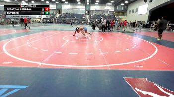 141 lbs Champ. Round 1 - Guy Hoke, Keiser University vs Sebastian Cambray, Liberty U