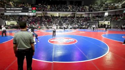 105 lbs Semifinal - Breanna Higgins, Camden County vs Kori Holsomback, Central (Carroll)
