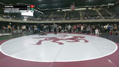 98 lbs Semifinal - Elijah Gill, Townsend vs Cooper Williams, Bloomsburg