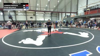 U6 FS - 37-39.8 Champ. Round 2 - Jedidiah Bennett, NWWC vs Lincoln Derrick, Mat Rats Rebooted Wrestling