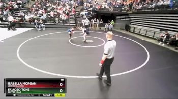 6A 155 lbs Semifinal - Isabella Morgan, Corner Canyon vs Fa`aoso Tone, Copper Hills