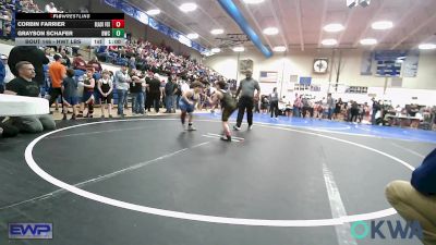 Consolation - Corbin Farrier, Black Fox Wrestling Club vs Grayson Schafer, Bartlesville Wrestling Club