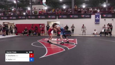 82 kg Quarterfinal - Tyler Eischens, California Regional Training Center (CA RTC) vs Dylan Kohn, Virginia