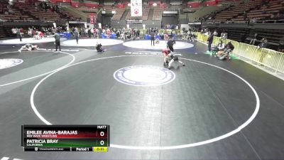 112 lbs Cons. Semi - Patricia Bray, California vs Emilee Avina-Barajas, Red Wave Wrestling