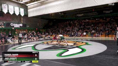 133 lbs Jake Manley, Cleveland State vs Markel Baker, Northern Illinois