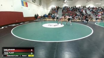 157 lbs Quarterfinal - Moss Plant, Laramie vs Saki Meador, Big Piney