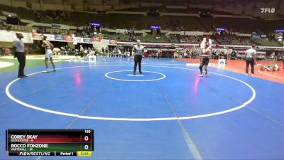 150 lbs Quarters & Wb (16 Team) - Corey Skay, Gloucester vs Rocco Fonzone, Whitehall