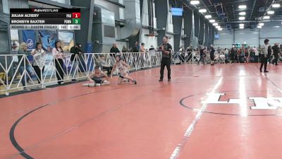 110 lbs Round 5 - 3:00pm Friday - Bronsyn Baxter, POWA vs Julian Altiery, PA Gold