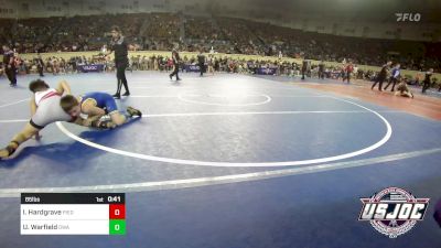 85 lbs Quarterfinal - Isaac Hardgrave, Piedmont vs Uriah Warfield, Oklahoma Wrestling Academy