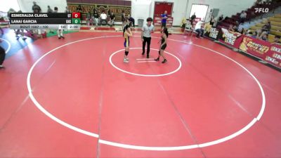 100 lbs Round 3 - Esmeralda Clavel, Grand Terrace vs Lanai Garcia, Gahr High School
