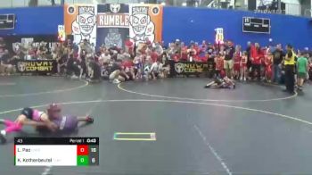 43 lbs Finals (8 Team) - Liam Pao, Untouchables Purple vs Kinsley Kothenbeutel, The Funky Singlets Yellow