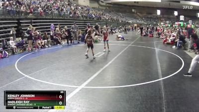 65 lbs Round 1 (4 Team) - Hadleigh Ray, Kansas Lavender Gecko vs Kenley Johnson, North Dakota 2