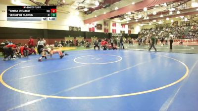 115 lbs Quarterfinal - Jennifer Flores, Orange Lutheran vs Emma Orozco, Hueneme