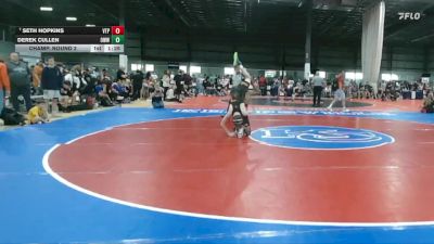 113 lbs Champ. Round 2 - Seth Hopkins, VA Team Predator vs Derek Cullen, OTM Walters Wrestling