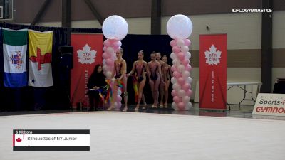 Silhouettes of NY Junior Group - 5 Ribbons, Silhouettes of York - 2019 Elite Canada - Rhythmic