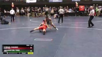 157 lbs Quarterfinal - Abraham Del Toro, Menlo vs 4 Israel Casarez, Grand View
