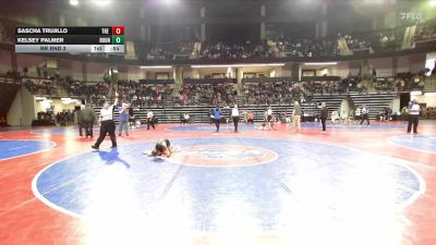 85-87.4 lbs Rr Rnd 3 - Sascha Trujillo, The Storm Wrestling Center vs Kelsey Palmer, Roundtree Wrestling Academy