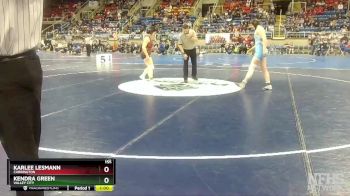155 lbs Cons. Round 1 - Karlee Lesmann, Carrington vs Kendra Green, Valley City