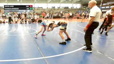 95 lbs Semifinal - Gavin Lamb, TDWC Maniacs Blue - MS vs Charlie Atkinson, IRONWHALE - MS