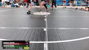 170 lbs Round 2 - Hannah Crowe, Northeast Georgia Mat Monstars vs Charlie Hanna, Legacy Elite Wrestling