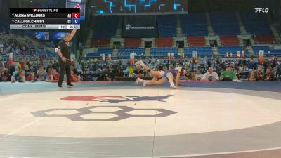 120 lbs Cons. Semis - Alena Williams, AR vs Calli Gilchrist, CT