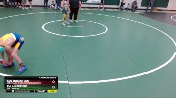 75 lbs Champ. Round 1 - Coy Robertson, High Plains Thunder Wrestling Club vs Eylan Puente, CWC Thunder