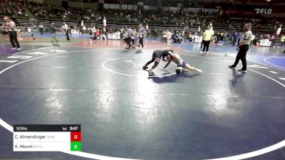 120 lbs Semifinal - Cora Almendinger, Lenape Valley vs Kailey Mount, Notorious Wrestling Club