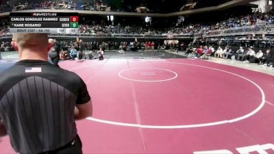 6A 190 lbs 5th Place Match - Kane Rosario, Katy Seven Lakes vs Carlos Gonzalez Ramirez, San Antonio Churchill