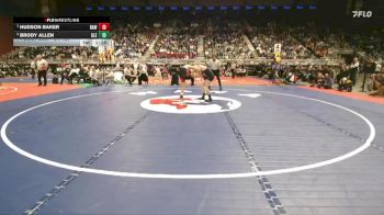 3A-120 lbs 1st Place Match - Hudson Baker, Rawlins vs Brody Allen, Glenrock