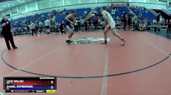 160 lbs Quarterfinal - Jack Willen, OH vs Daniel Bomberger, CA