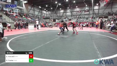 106 lbs Rr Rnd 2 - Ashton Marzett, KIPP TULSA vs Race Foster, Tahlequah Wrestling Club