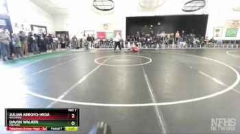 120 lbs Champ. Round 1 - Julian Arroyo-Vega, Hollister vs Davon Walker, Fremont