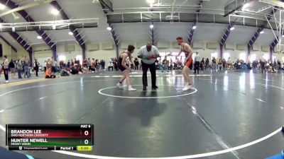 149 lbs Cons. Round 3 - Hunter Newell, Mount Union vs Brandon Lee, Ohio Northern Univerity