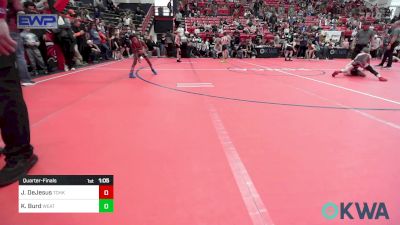 61 lbs Quarterfinal - Jean-Pierre DeJesus, Team Of Hard Knox vs Kol Burd, Weatherford Youth Wrestling