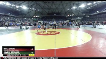 100 lbs Champ. Round 2 - Alyzah Gonzalez, Young Suns Wrestling Club vs Myla Ottow, Ascend Wrestling Academy