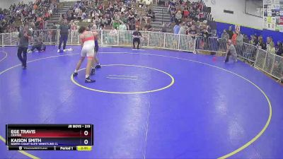 215 lbs Quarterfinal - Ege Travis, Crater vs Kaison Smith, North Coast Elite Wrestling Cl