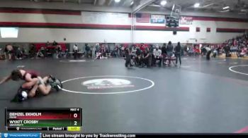 132 lbs Champ. Round 1 - Wyatt Crosby, University vs Demzel Ekholm, Mead