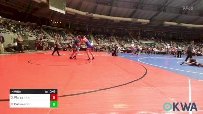 Quarterfinal - Oscar Flores, R.A.W. vs Beau Collins, Bridge Creek Youth Wrestling