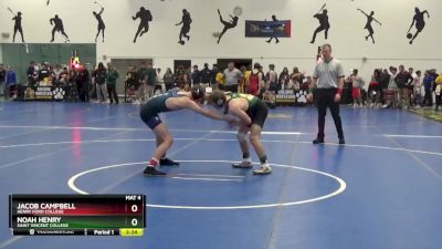 125 Freshman/Soph Quarterfinal - Jacob Campbell, Henry Ford College vs Noah Henry, Saint Vincent College