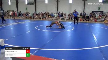 55 lbs 3rd Place - Kash Clementi, Gladiator Academy vs Dalton Perkins, Standfast