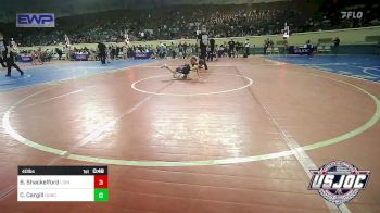 40 lbs Quarterfinal - Braxton Shackelford, Lions Wrestling Academy vs Canton Cargill, Duncan Demon Wrestling