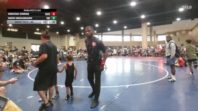 45 lbs Champ. Round 1 - Weston Owens, Bay County Elite Wrestling vs Keith Broussard, Eagle Wrestling Academy