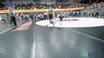 49 lbs Rr Rnd 2 - Peyton Boaz, Husky Wrestling Club vs Mia Dinger, Newkirk Takedown Club