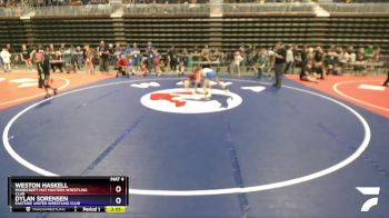 120-126 lbs Round 1 - Weston Haskell, Moorcroft Mat Masters Wrestling Club vs Dylan Sorensen, Eastside United Wrestling Club