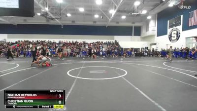 120 lbs Champ. Round 2 - Christian Gijon, Thunder vs Nathan Reynolds, Monster Garage