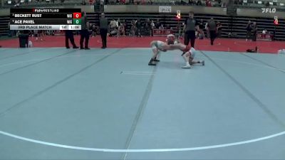 75 lbs 3rd Place Match - Beckett Rust, Heartland Wrestling Academy vs Ace Pavel, Summit Wrestling Academy