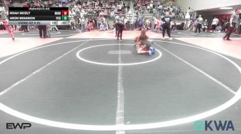 88 lbs Consi Of 8 #2 - Noah Nicely, Morris Eagle Wrestling Club vs Aron Brannon, Pitbull Wrestling Academy