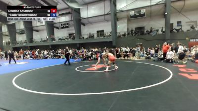 Junior Girls FS - 135 lbs Champ. Round 2 - Arshiya Kachroo, CA vs Lindy Strowbridge, WA